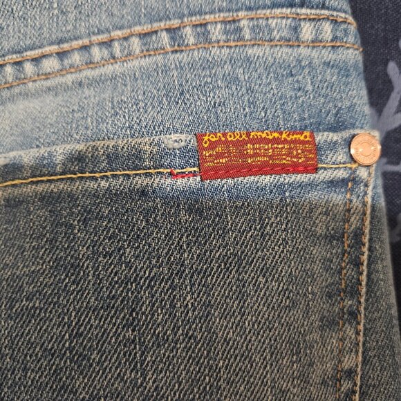 7 For all Mankind Vintage High Waist Josefina Boyfriend Jeans - Picture 6 of 12